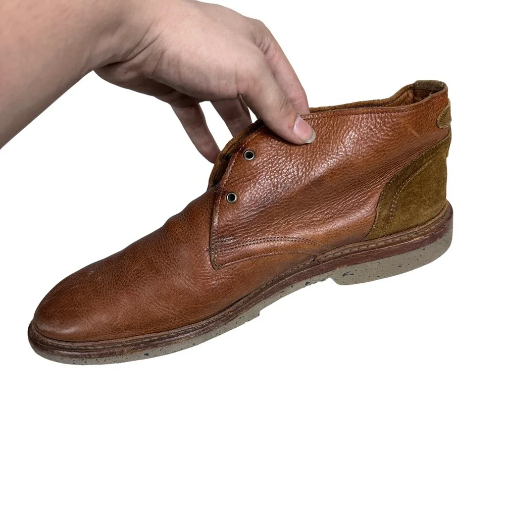 Allen Edmonds Discovery Chukka Boots Mens 10 D Brown Leather Suede 3914